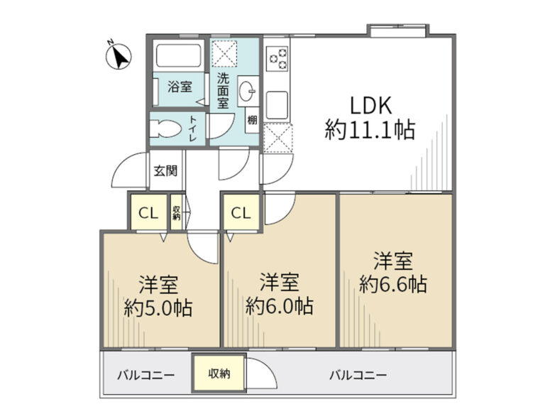 新桜ケ丘団地10号棟1026号室_間取図_HP